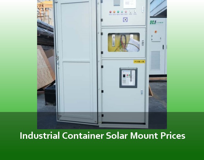 Industrial Container Solar Mount Prices