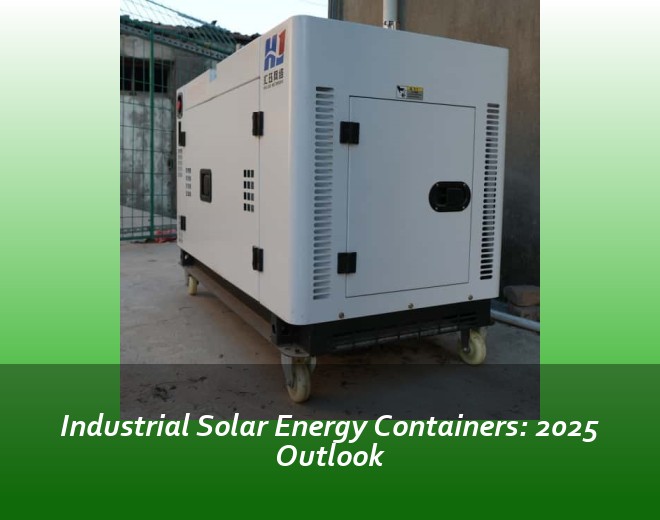Industrial Solar Energy Containers: 2025 Outlook