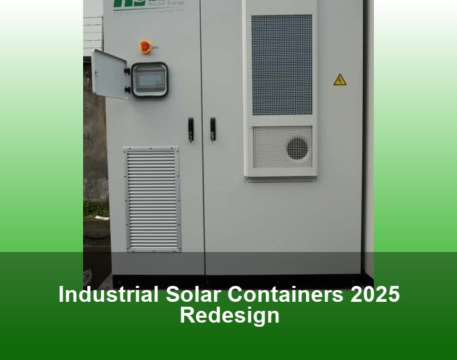 Industrial Solar Containers 2025 Redesign