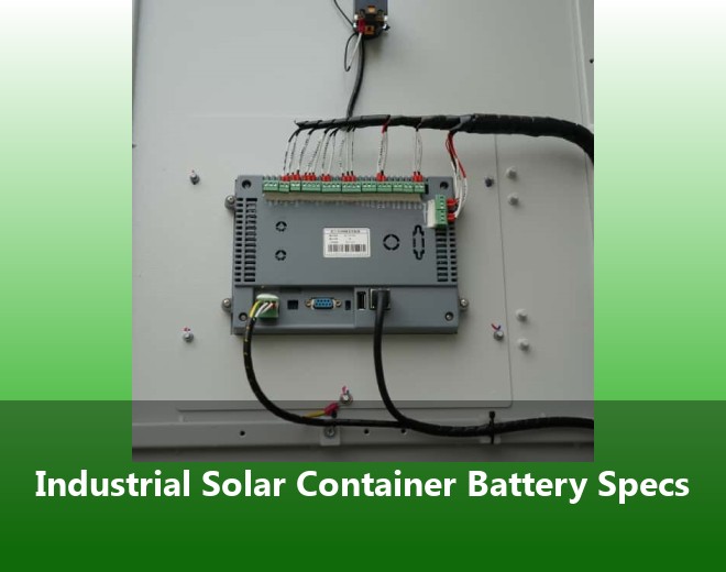 Industrial Solar Container Battery Specs