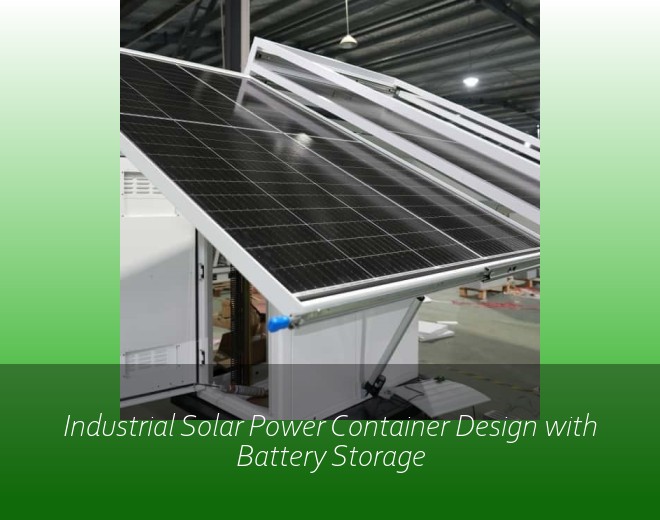 Industrial Solar Power Container Design with Battery Storage