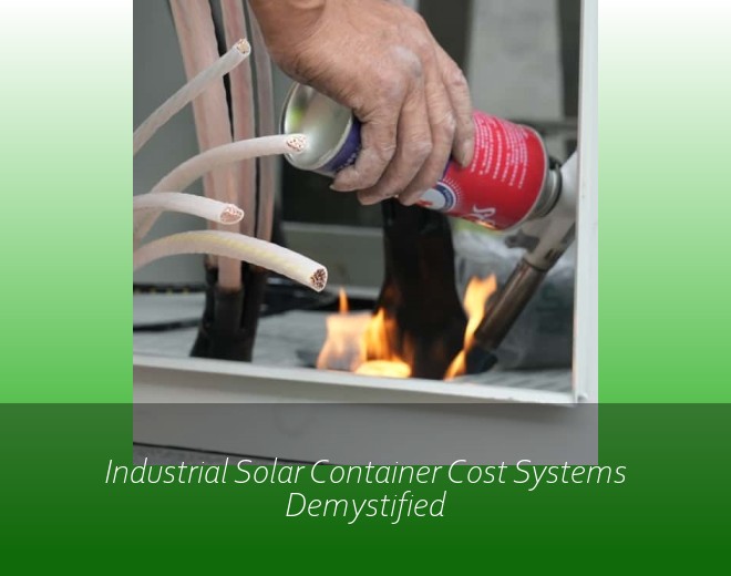 Industrial Solar Container Cost Systems Demystified