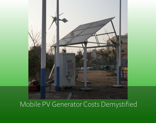 Mobile PV Generator Costs Demystified