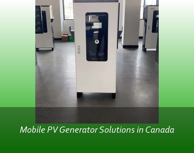 Mobile PV Generator Solutions in Canada