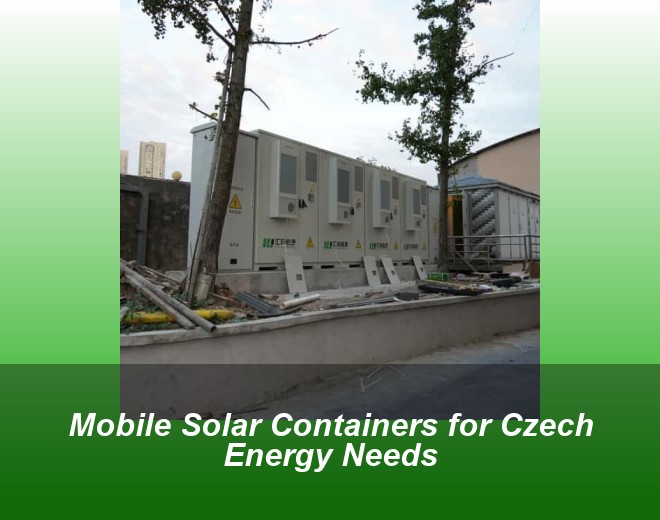 Mobile Solar Containers for Czech Energy Needs