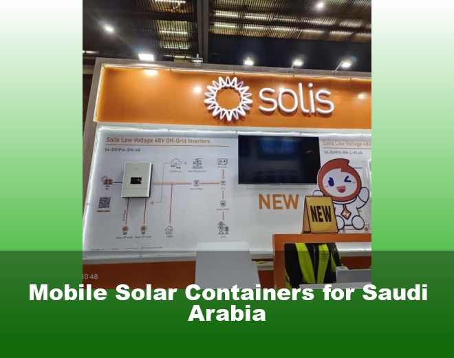 Mobile Solar Containers for Saudi Arabia