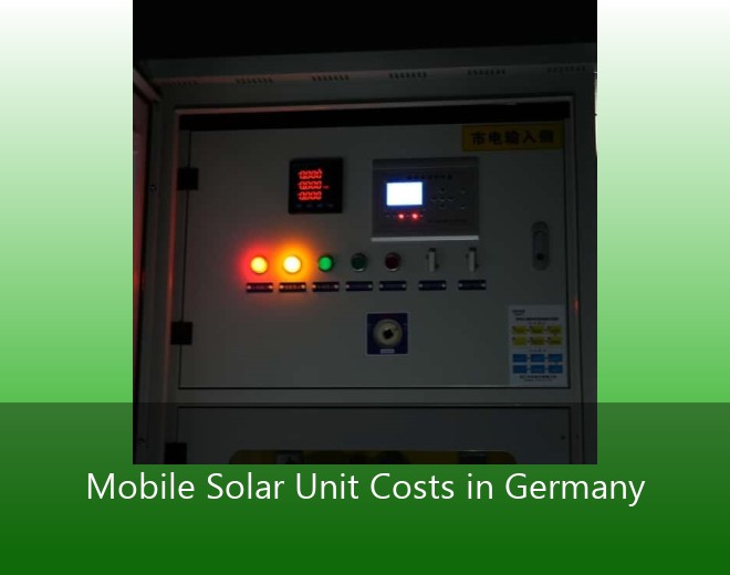 Mobile Solar Unit Costs in Germany