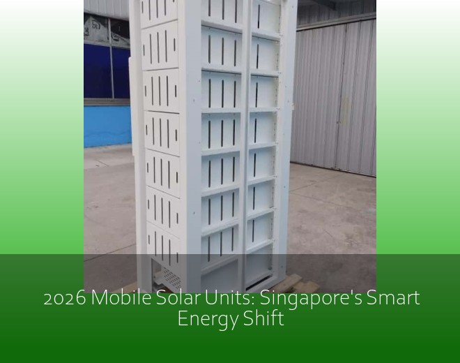2026 Mobile Solar Units: Singapore's Smart Energy Shift