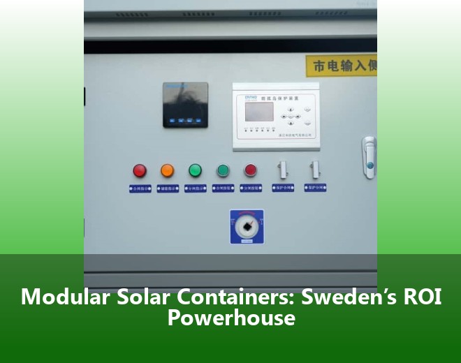 Modular Solar Containers: Sweden’s ROI Powerhouse