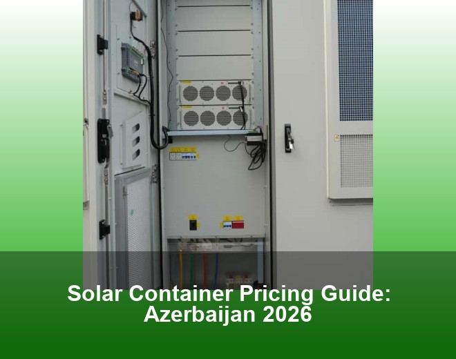 Solar Container Pricing Guide: Azerbaijan 2026