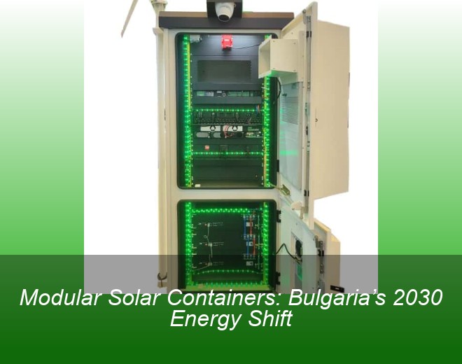 Modular Solar Containers: Bulgaria’s 2030 Energy Shift