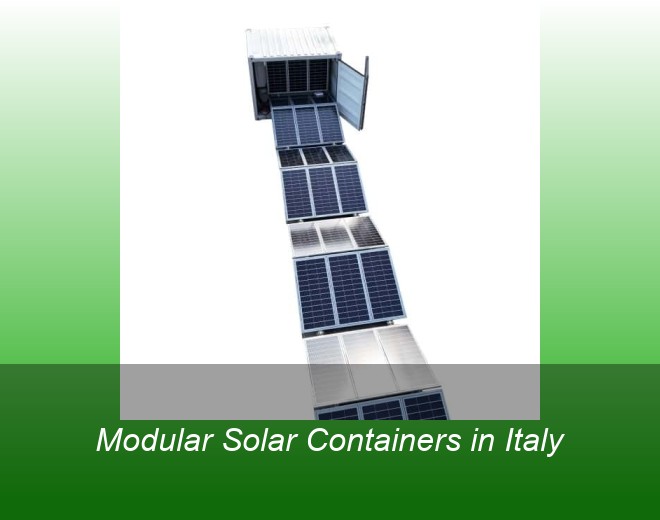 Modular Solar Containers in Italy