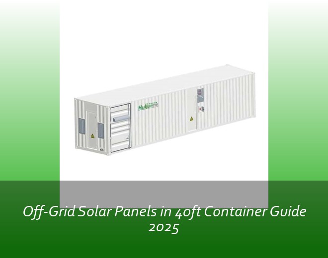 Off-Grid Solar Panels in 40ft Container Guide 2025