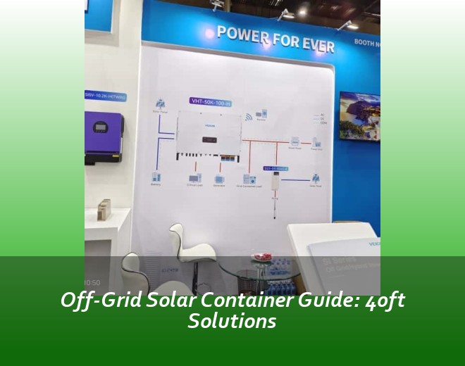 Off-Grid Solar Container Guide: 40ft Solutions