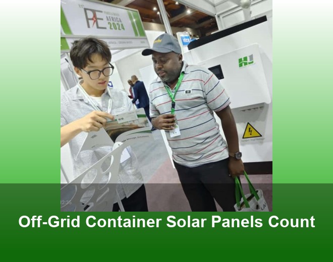 Off-Grid Container Solar Panels Count