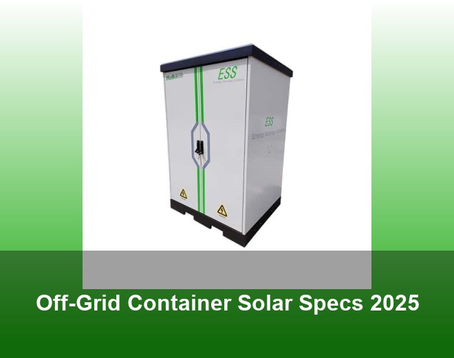 Off-Grid Container Solar Specs 2025