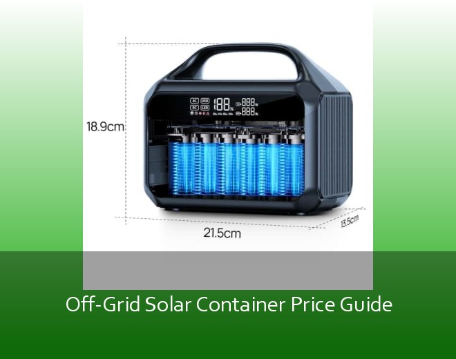 Off-Grid Solar Container Price Guide