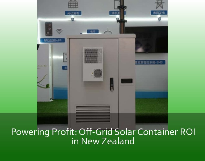 Powering Profit: Off-Grid Solar Container ROI in New Zealand