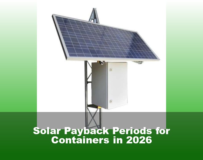 Solar Payback Periods for Containers in 2026