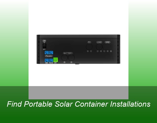 Find Portable Solar Container Installations