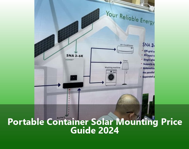 Portable Container Solar Mounting Price Guide 2024