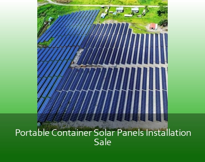 Portable Container Solar Panels Installation Sale