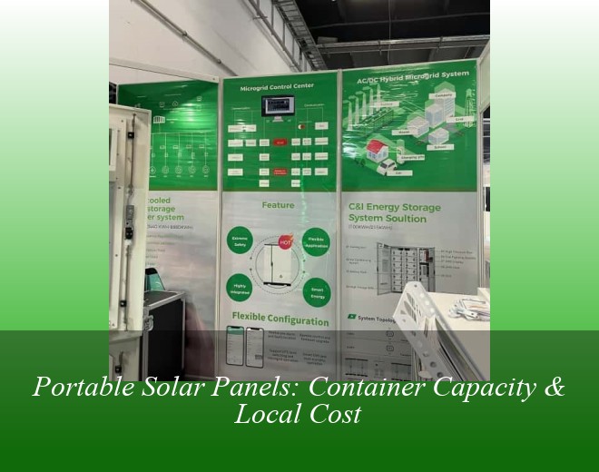 Portable Solar Panels: Container Capacity & Local Cost