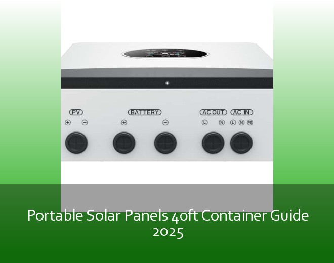 Portable Solar Panels 40ft Container Guide 2025