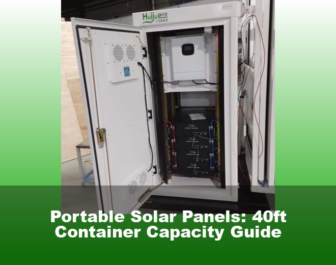 Portable Solar Panels: 40ft Container Capacity Guide