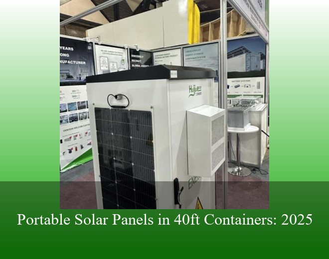 Portable Solar Panels in 40ft Containers: 2025
