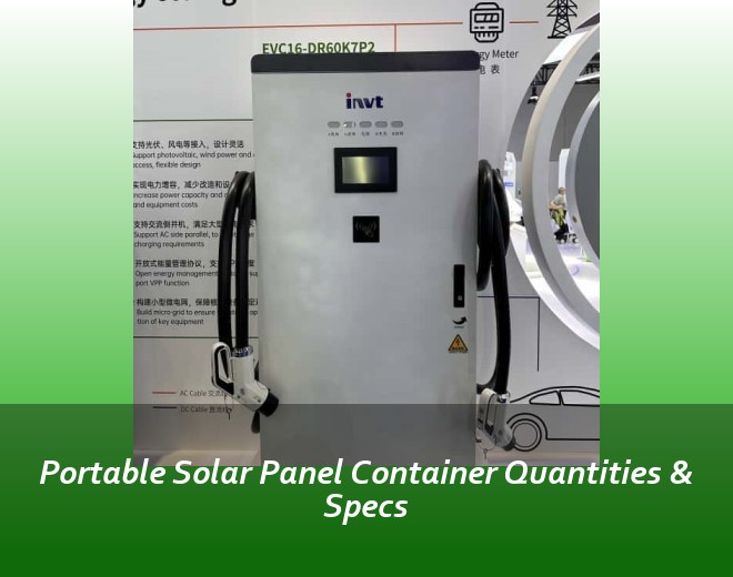Portable Solar Panel Container Quantities & Specs