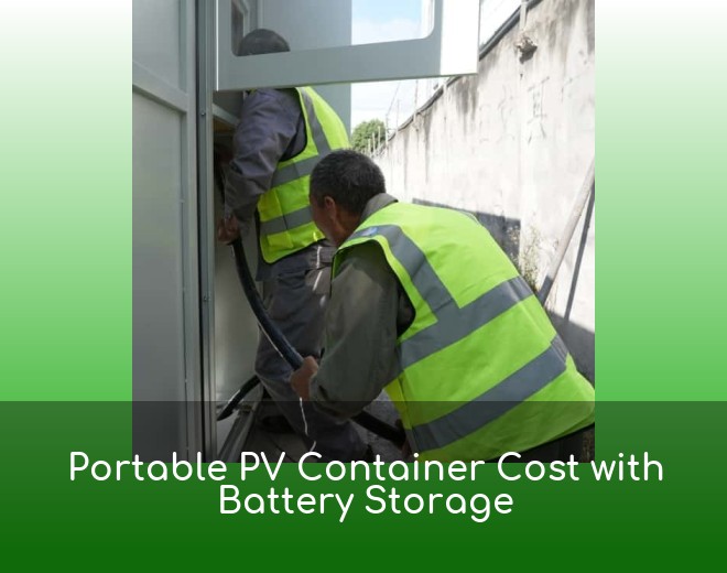 Portable PV Container Cost with Battery Storage
