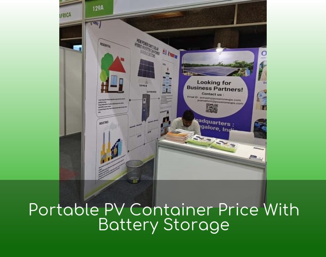 Portable PV Container Price With Battery Storage