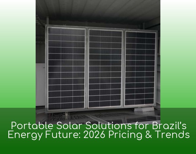 Portable Solar Solutions for Brazil’s Energy Future: 2026 Pricing & Trends