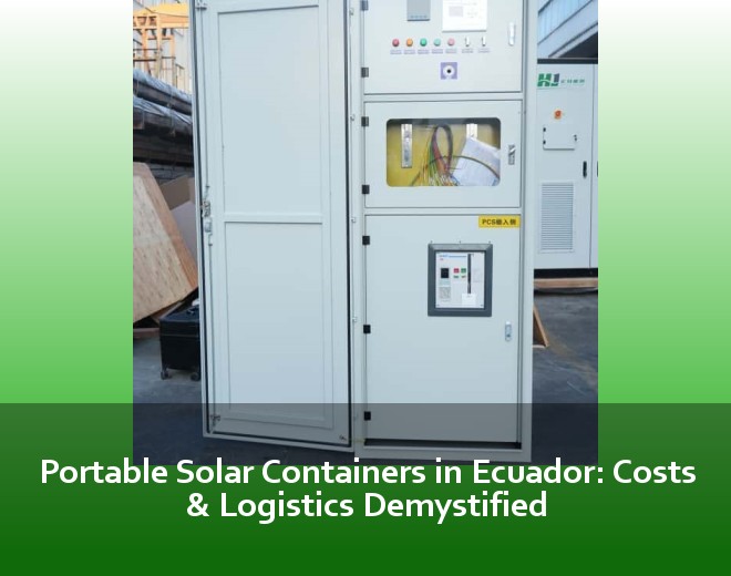 Portable Solar Containers in Ecuador: Costs & Logistics Demystified