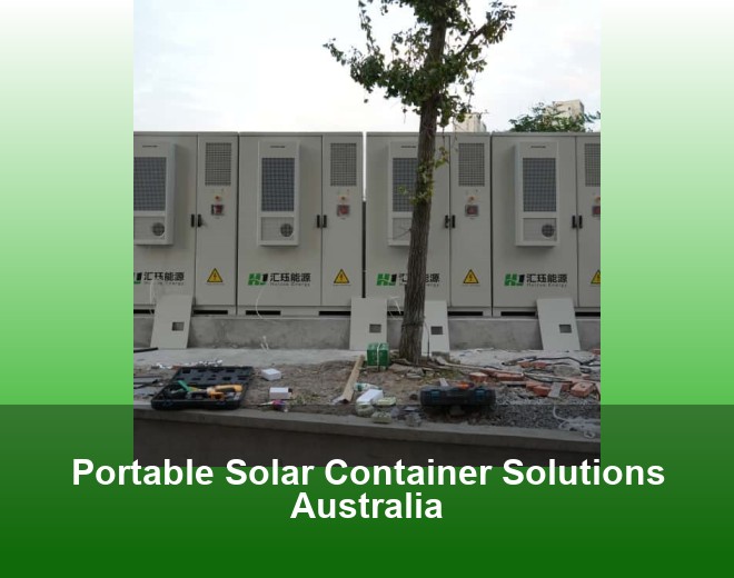 Portable Solar Container Solutions Australia