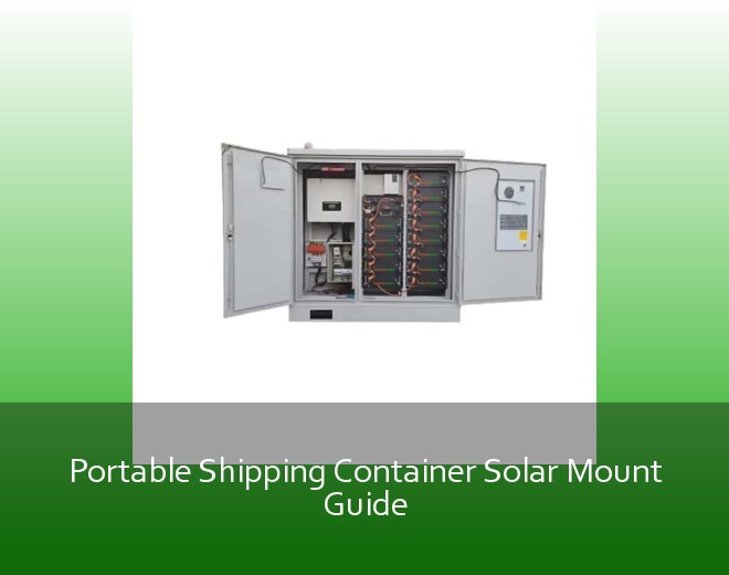 Portable Shipping Container Solar Mount Guide