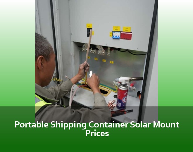 Portable Shipping Container Solar Mount Prices