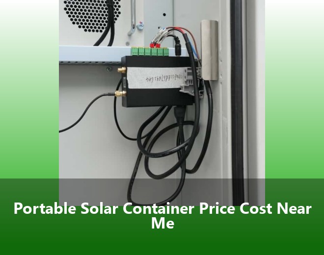 Portable Solar Container Price Cost Near Me