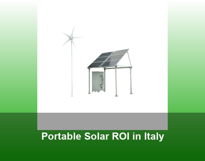 Portable Solar ROI in Italy