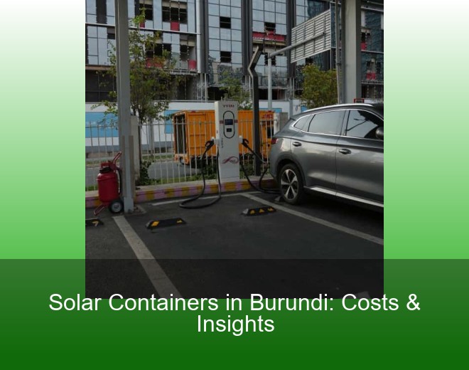 Solar Containers in Burundi: Costs & Insights