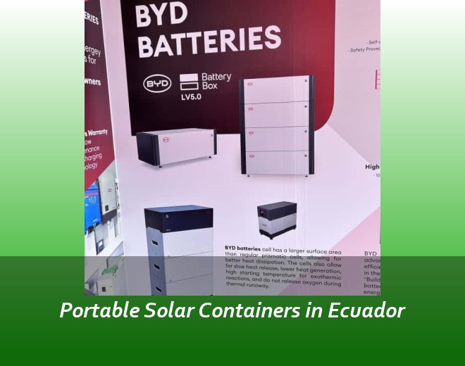 Portable Solar Containers in Ecuador