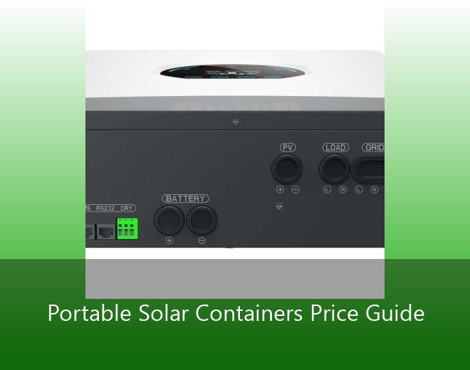 Portable Solar Containers Price Guide