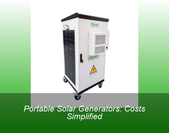 Portable Solar Generators: Costs Simplified