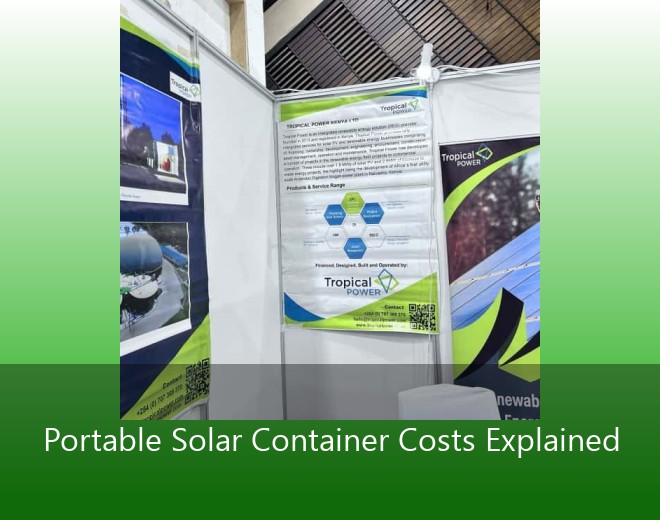 Portable Solar Container Costs Explained