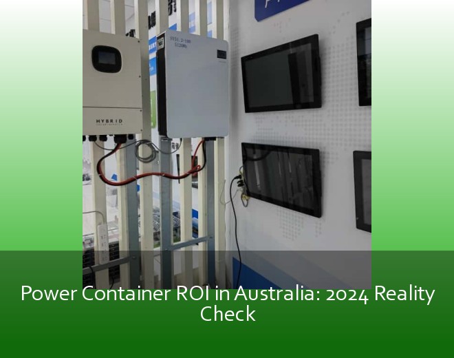 Power Container ROI in Australia: 2024 Reality Check