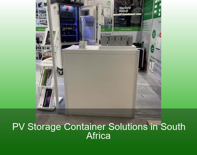 PV Storage Container Solutions in South Africa