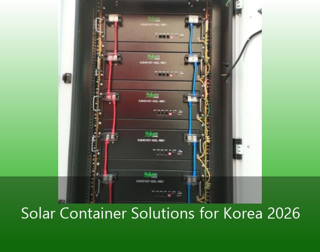 Solar Container Solutions for Korea 2026