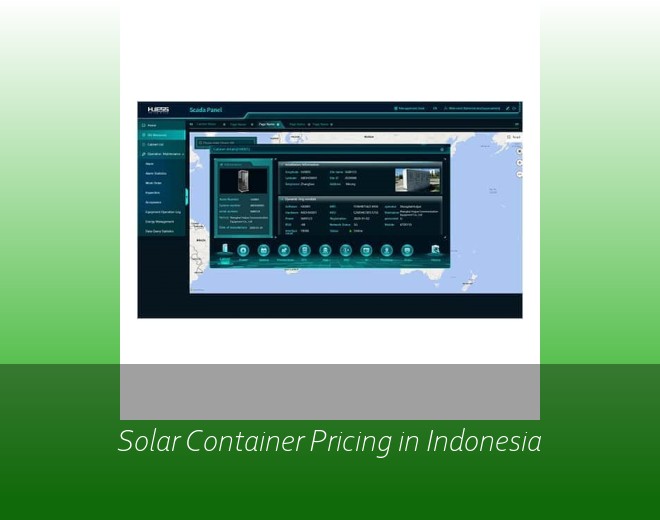 Solar Container Pricing in Indonesia