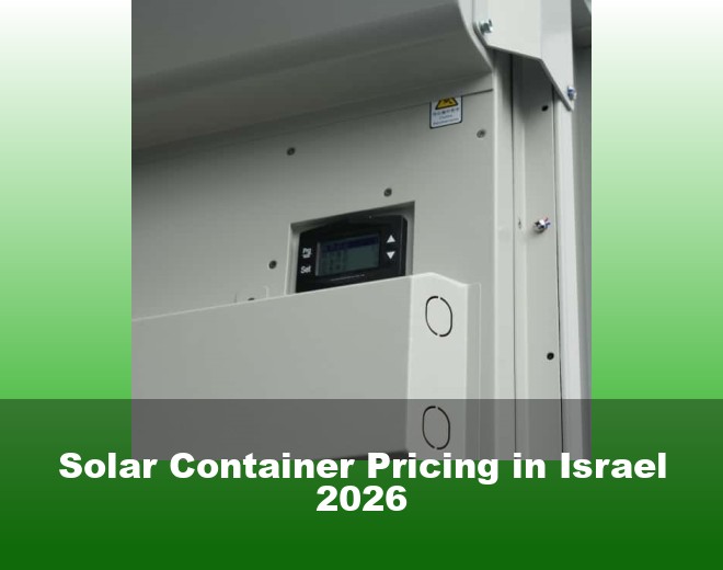 Solar Container Pricing in Israel 2026
